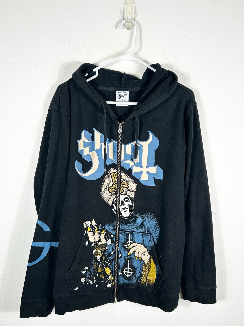 👁️ VTG Rare Ghost Band Handful of Demons Zip Hoodie Hot Topic Papa Emeritus
